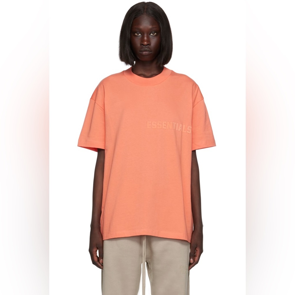Essentials Fear of God short sleeve t-shirt Pink Cotton XXL